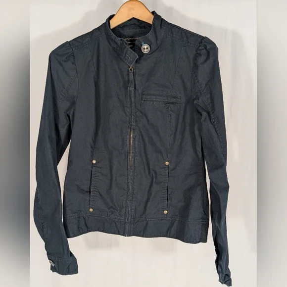 Vans Women's Blue Zip Up Casual Streetwear Skater Jacket 100% Cotton Size Large - Picture 2 of 15